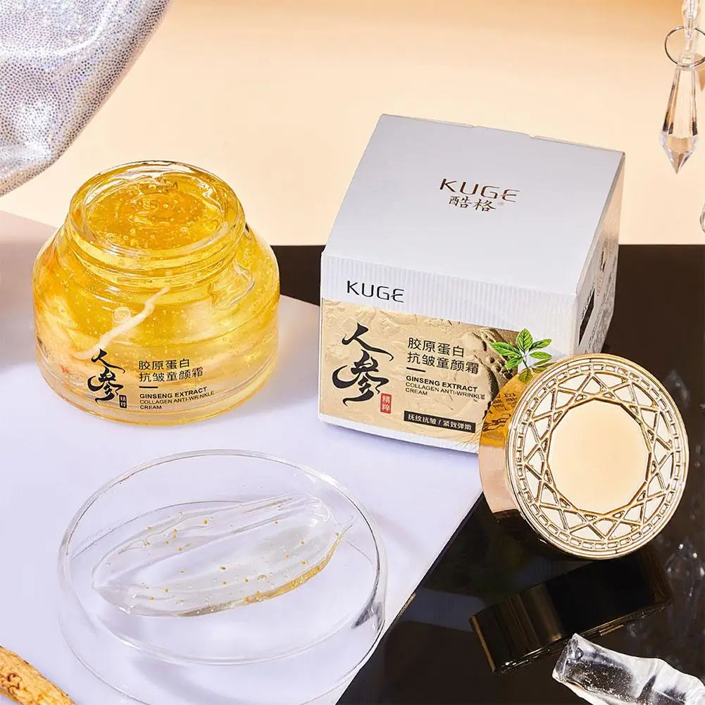 24k Gold Ginseng Face Cream Polypeptide Moisturizing Niacinamide Facial Serum For Skin Care Cream 24k Gold Ginseng Serum