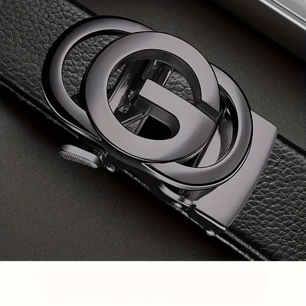 Men's Business Belt - Genuine High Quality Alloy Automatic Buckle Belt, Fashionable Buckle Fashionable Luxury Casual Belt