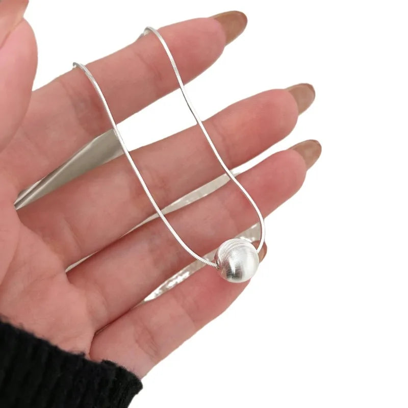 925 Sterling Silver Necklace Bead Pendant For Women'S Wedding Engagement Jewelry Fashion Classics High Quality