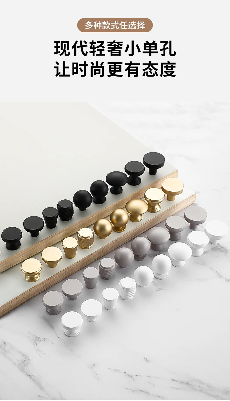 Handles Drawer Cabinet Furniture Kitchen Handles for Cabinet Knob Door Drawer Furniture Kitchen Golden Silvery European Style