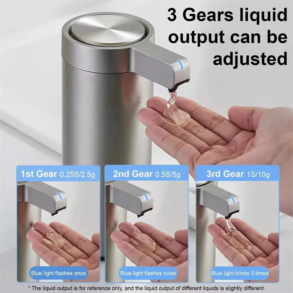 Dispensador automático de jabón sin contacto de acero inoxidable 304 a prueba de agua, máquina inteligente de desinfectante de manos reutilizable