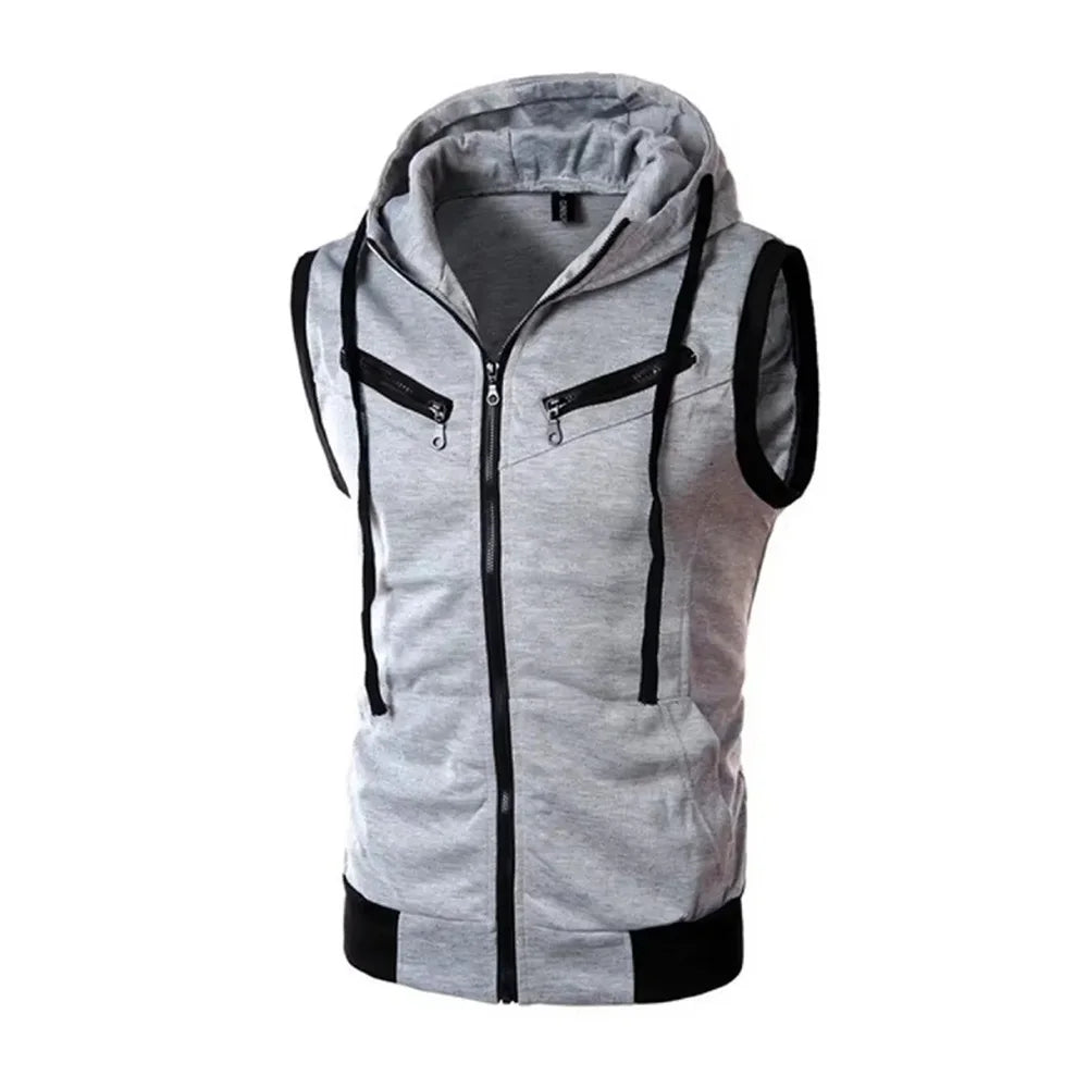 Spring Sweater Vest Men's No Sleeve Retro Casual Knitted Pullover Men Wild Slim Knitting Sweaters Mens Clothes