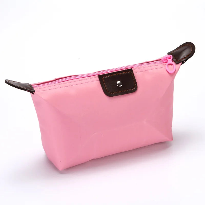 Korean Dumpling Cosmetic Bags Travel Handbag Portable Women'S Makeup Holder Toiletry Pouch Waterproof Candy Colored Beauty Purse