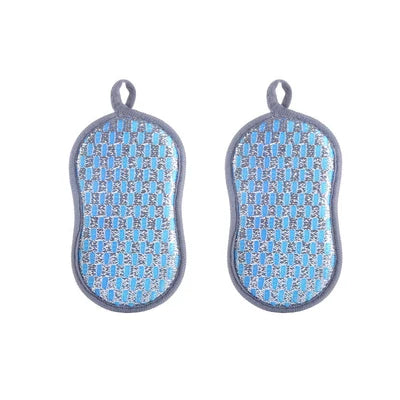Esponja de limpieza de cocina, esponja de doble cara, estropajos para lavar platos, estropajo, paño de cocina, herramientas de limpieza de cocina