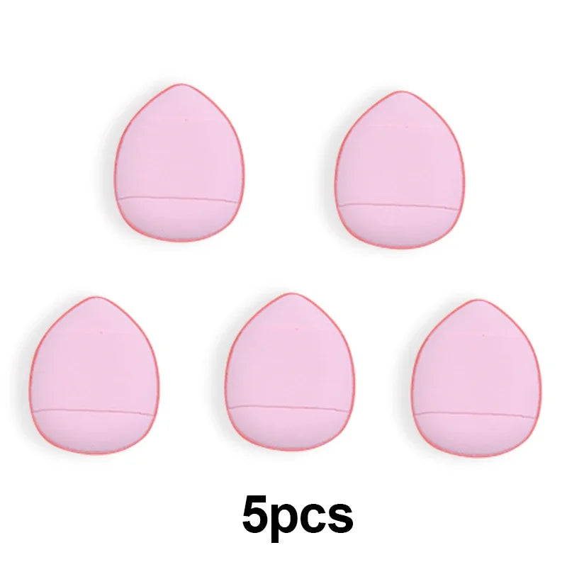 Mini Finger Puff Foundation Sponge Set 5Pcs For Flawless Face Makeup Air Cushion Concealer Tools For Beginners