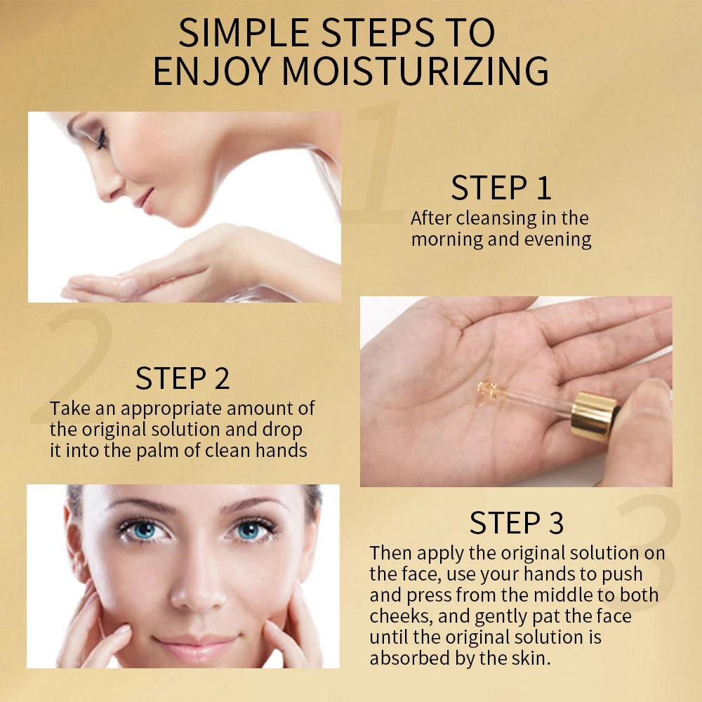 24k Gold Hyaluronic Acid Nicotinamide Face Serum - 100ml