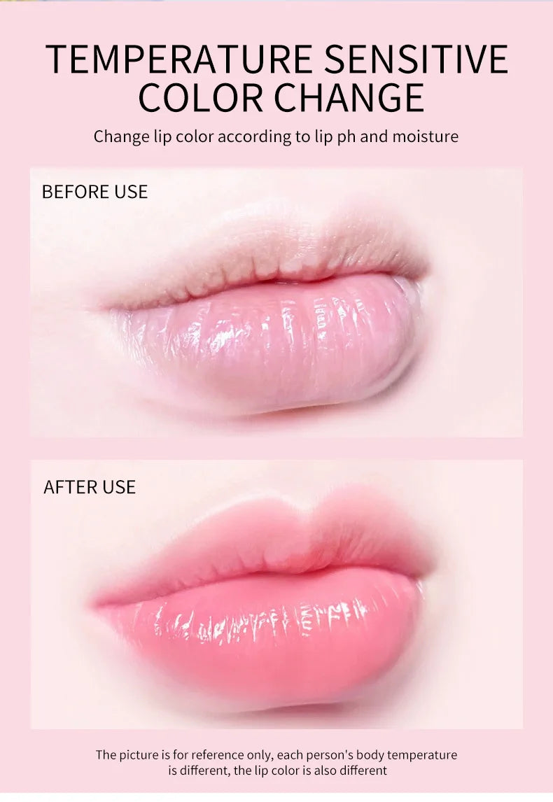 VIBELY Color Changing Lip Balm Moisturizing pH Lipstick Fruit Flavor Reduce Lip Lines Anti Cracking Hydrating Lip Care