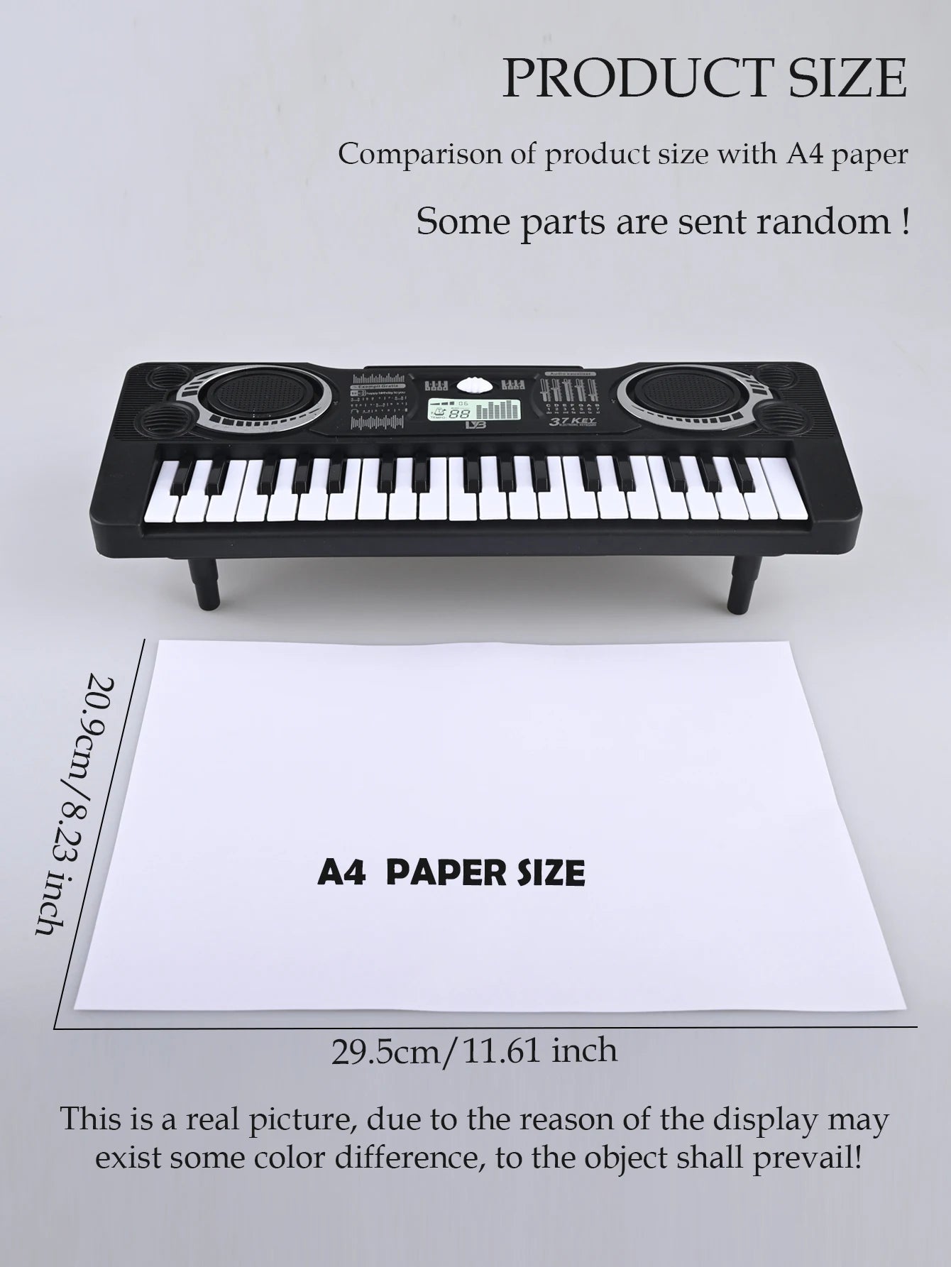 Electronic 37 Keys Piano Toys for Kids, Portable Keyboard Musical Instrument Kid Education Toy Gifts Not Include Battery