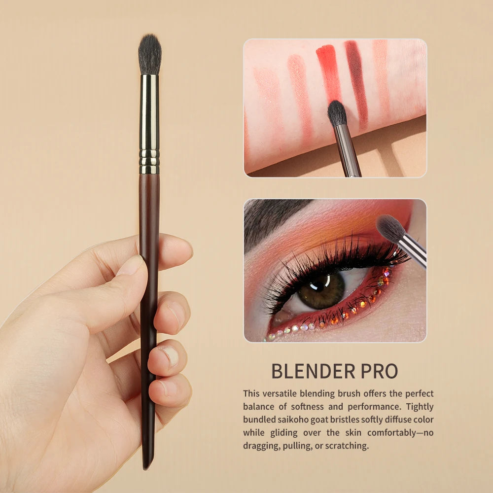 Ovw Natural Goat Hair Eyeshadow Professional Makeup Brushes Crease Blending Shader Kist Dlya Teney Brovey Brochas Maquillaje 1Pc