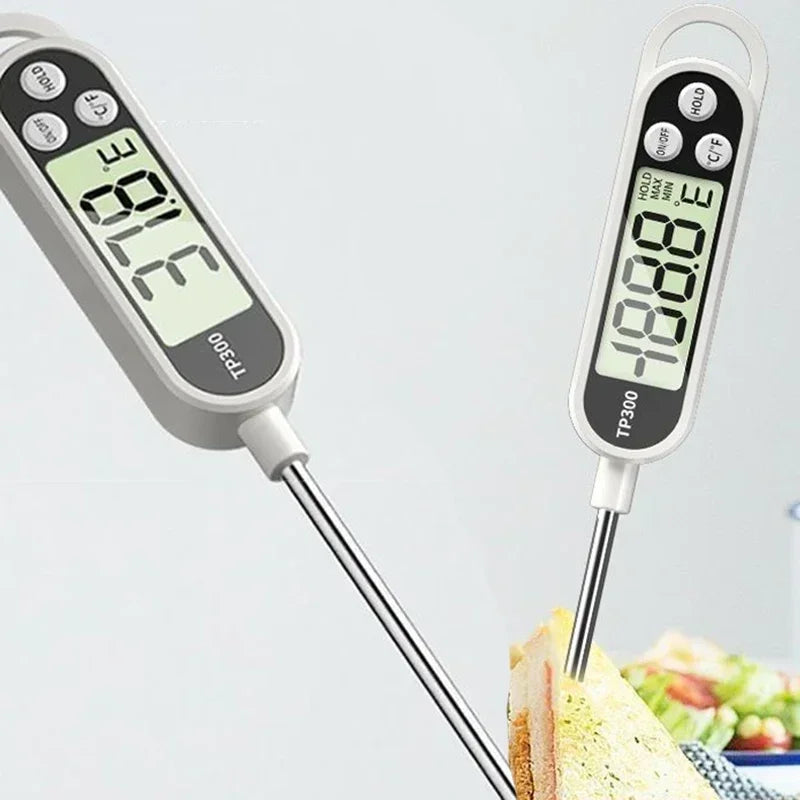 Termómetro de cocina digital para medir la temperatura de la carne, termómetro electrónico de alimentos con pantalla LCD