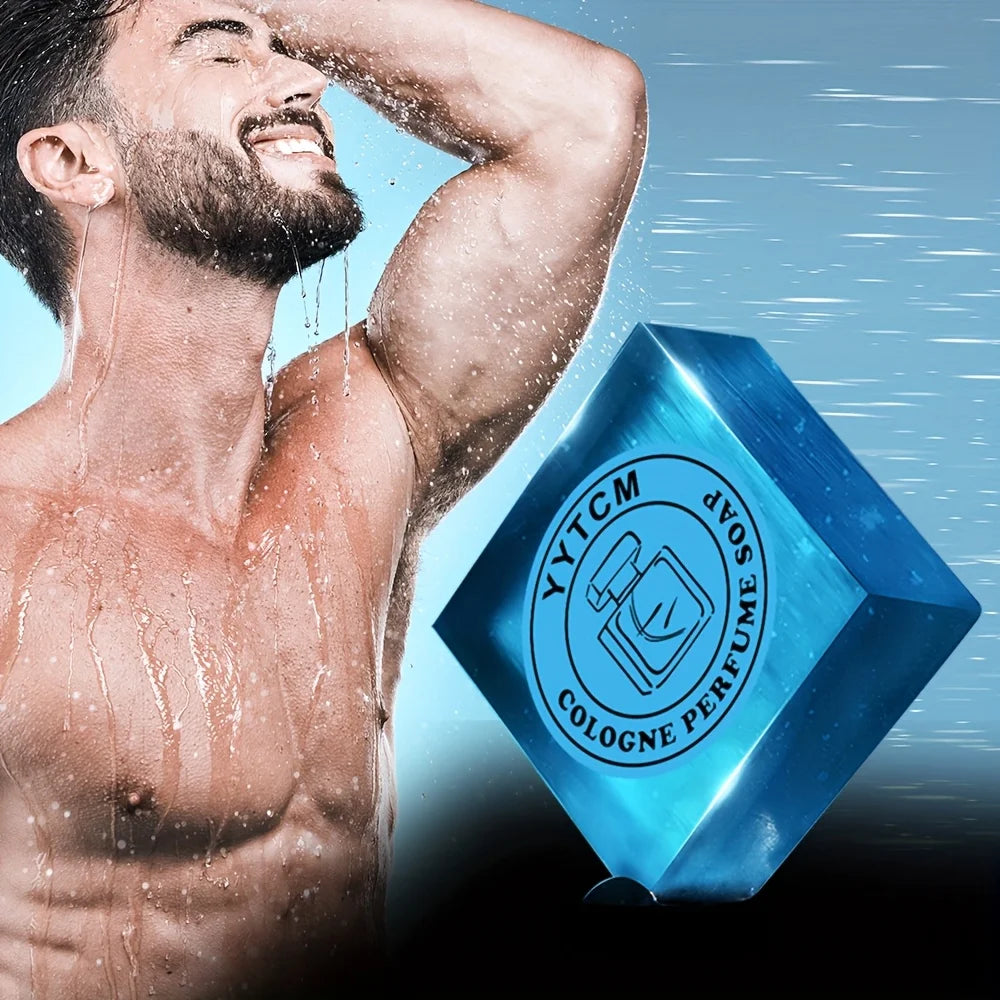 Men's Cologne Handmade Soap – Essential Oil Fragrance Bar for Face & Body (70g)
