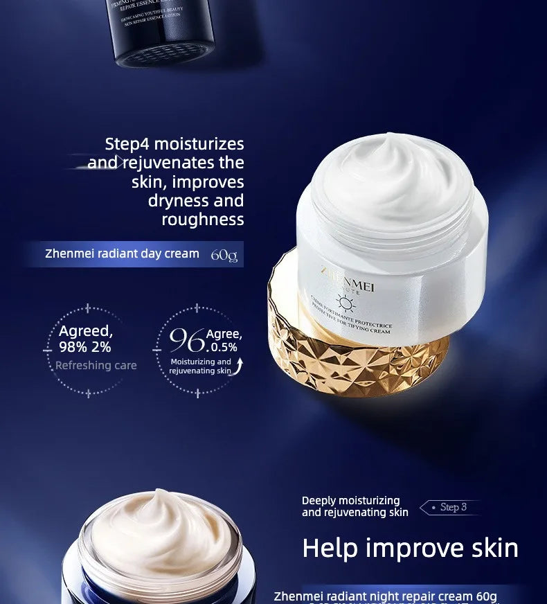Polypeptide Moisturizing Anti-Wrinkle Set Reduces Fine Lines Repairs Skin Hydrates Brightens Anti-Aging Firming Skin care