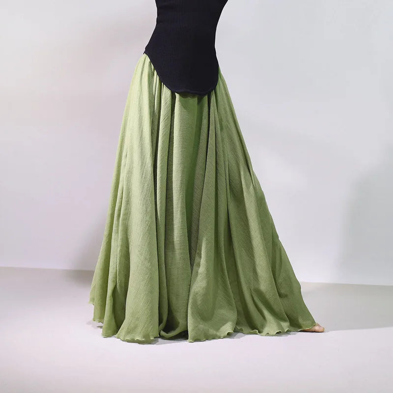2026 Women Cotton And Linen Long Skirts High Waist Good Quality Women Summer Boho Maxi Skirts Brand Faldas Femme Streetwear