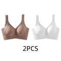 1/2Pcs Women'S'S Seamless Underwear, Thin Style, Large Breasts, Small Breasts, No Wires, Pull-Up And Anti-Sagging Large Size Bra
