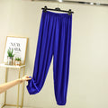 Loose Modal Women's Summer High Waist Wide Leg Pants Comfortable Casual Thin Sleepwear Mosquito Repellent  Color Trousers