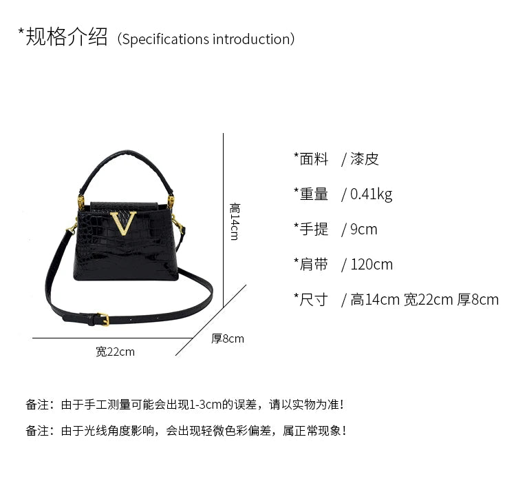 Mom' Bag Luxury Brand Ladies Messenger Bag In Leather - Famous Designer Elegant Tote Bag Popular Classic Design