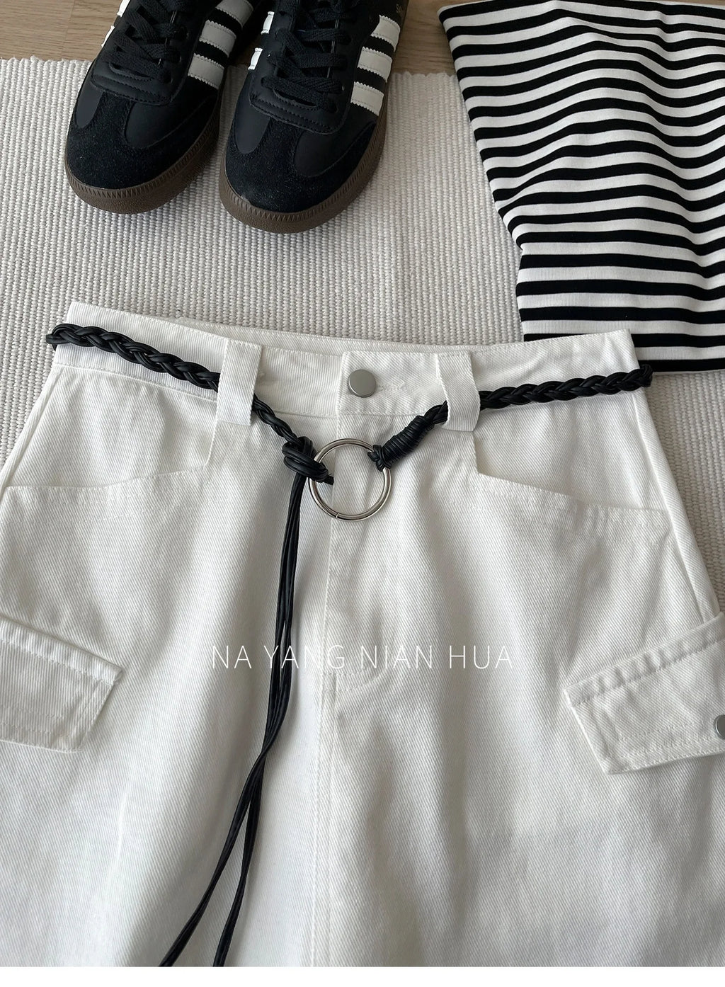 American Retro Versatile Denim Washed Cotton Workwear Mini Skirt Women Summer Korean Chic Bodycon Sexy A-Line Half-length Skirt