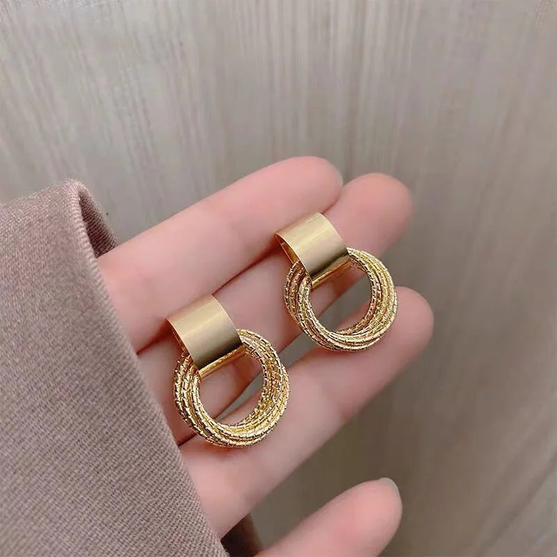 Pendientes Colgantes Para Mujer Flor Blanca Corazón Cristal Lazo Perla Largos Geométricos Joyería de Declaración