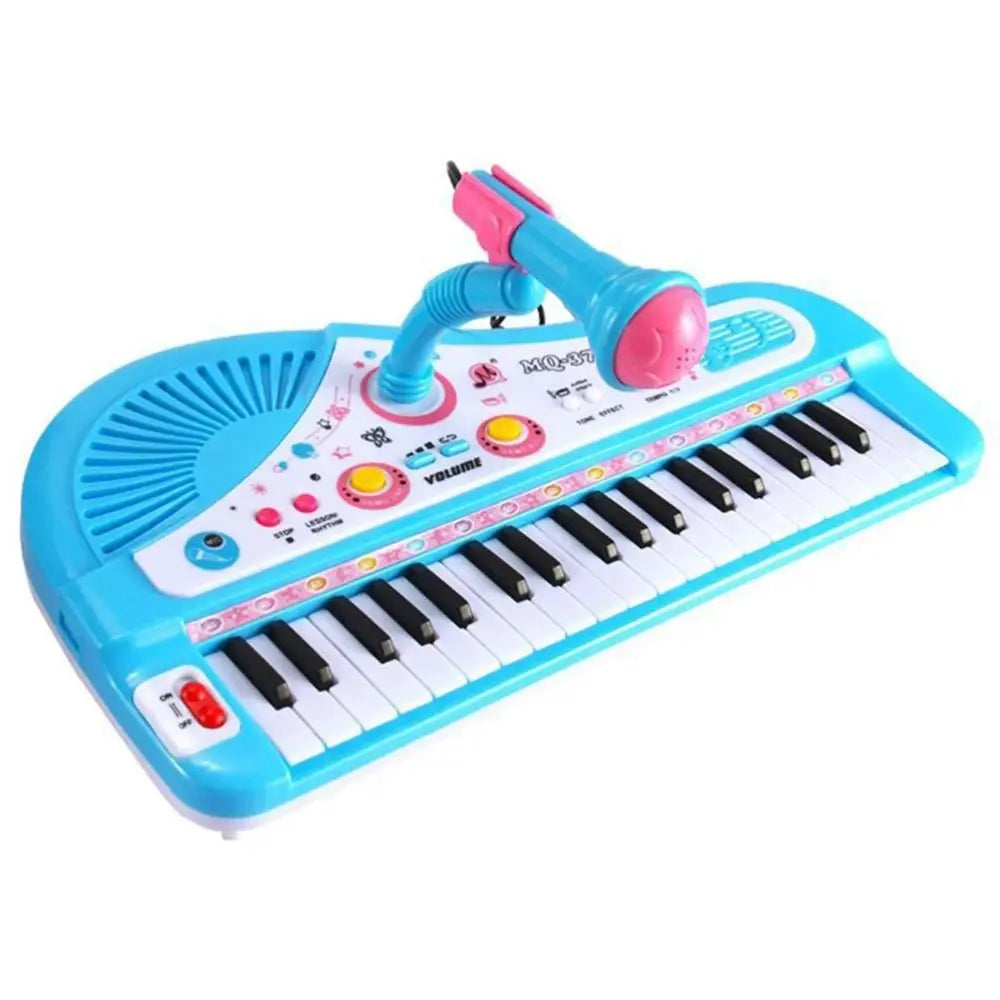 37 Keys Electronic Keyboard with Microphone Interactive Electronic Piano Music Enlightenment Education Children's Piano