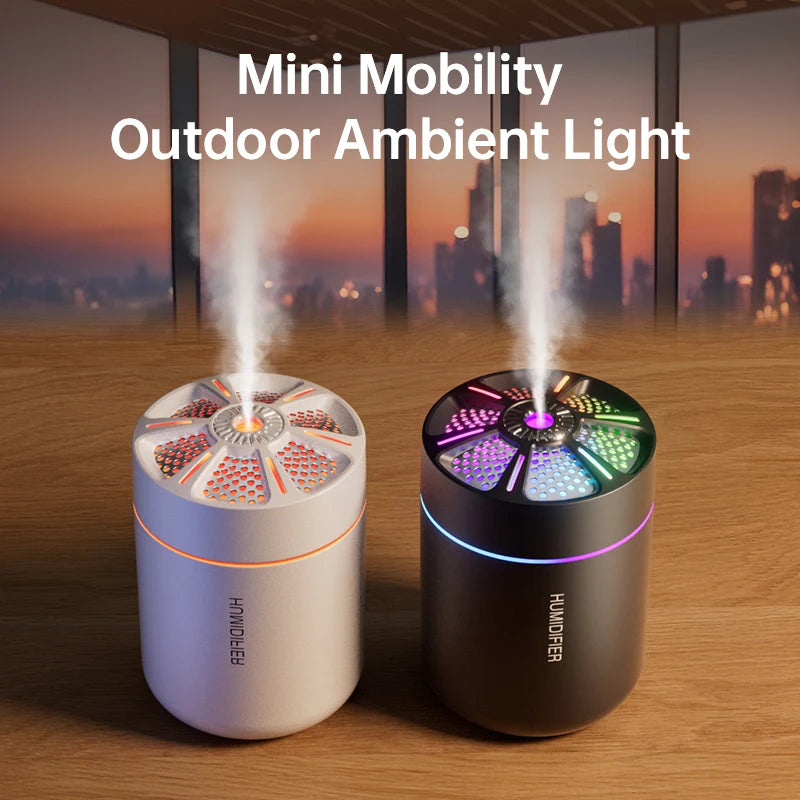 Aroma Diffuser Air Humidifier - 180ML Essential Oil Diffuser LED