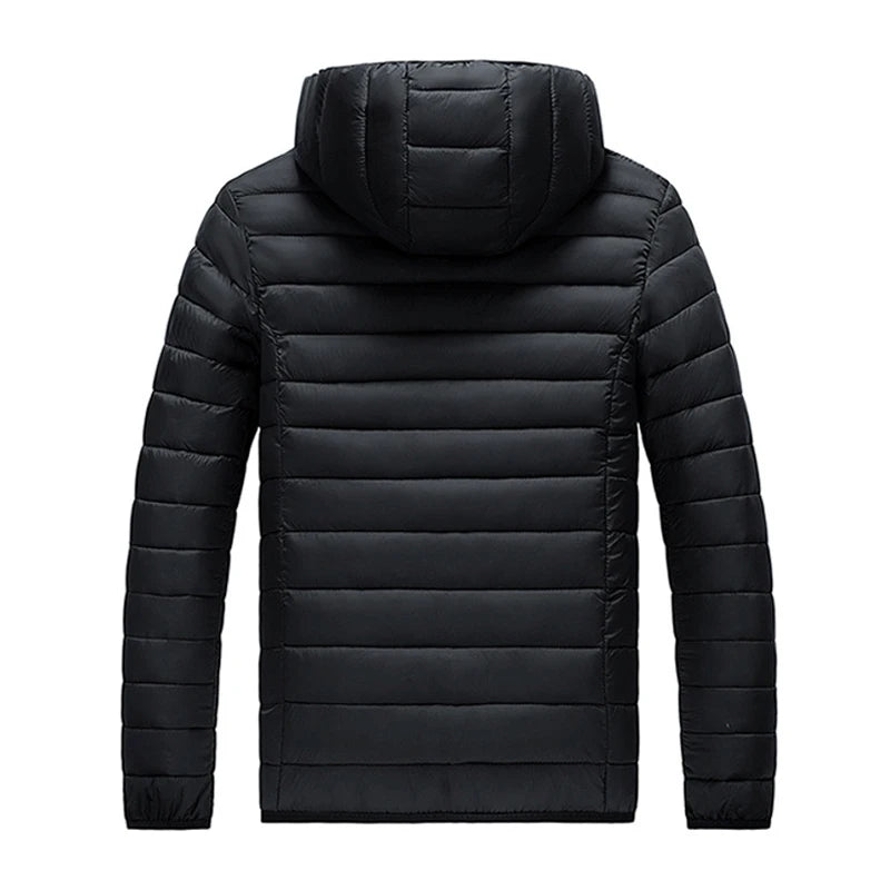 Winter Men's Warm Down Parkas Fashion Men Cotton Thick Hooded Coats Men Windbreaker Snow Thermal Padded Jackets Clothing 8XL
