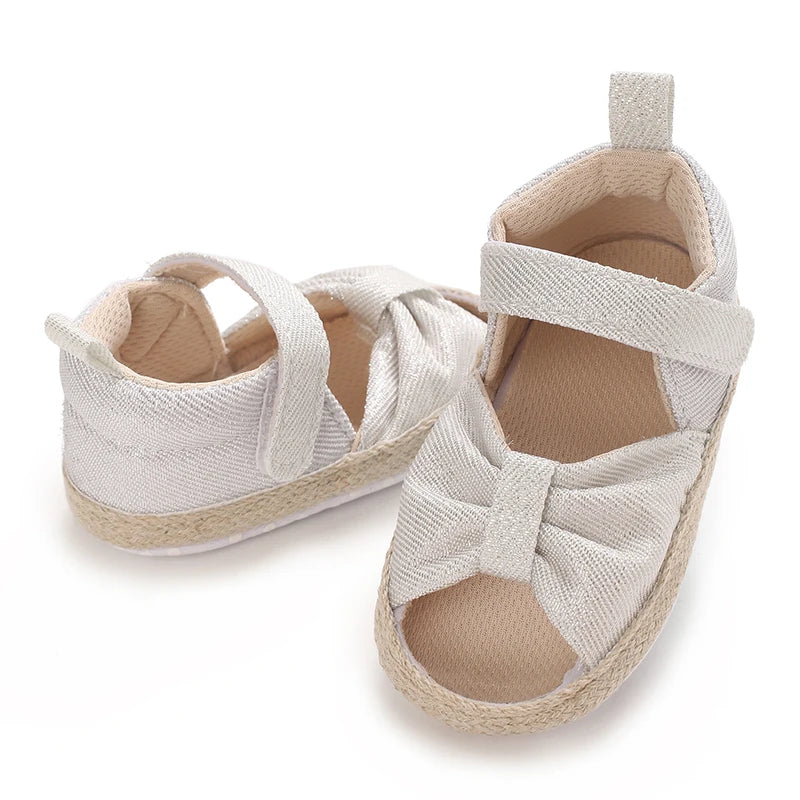 Baby Learning Walk Shoes,Back Zipper Summer Infant Sandals Soft Daily Wear Footwear for Newborn Baby Girls 0-1 Year