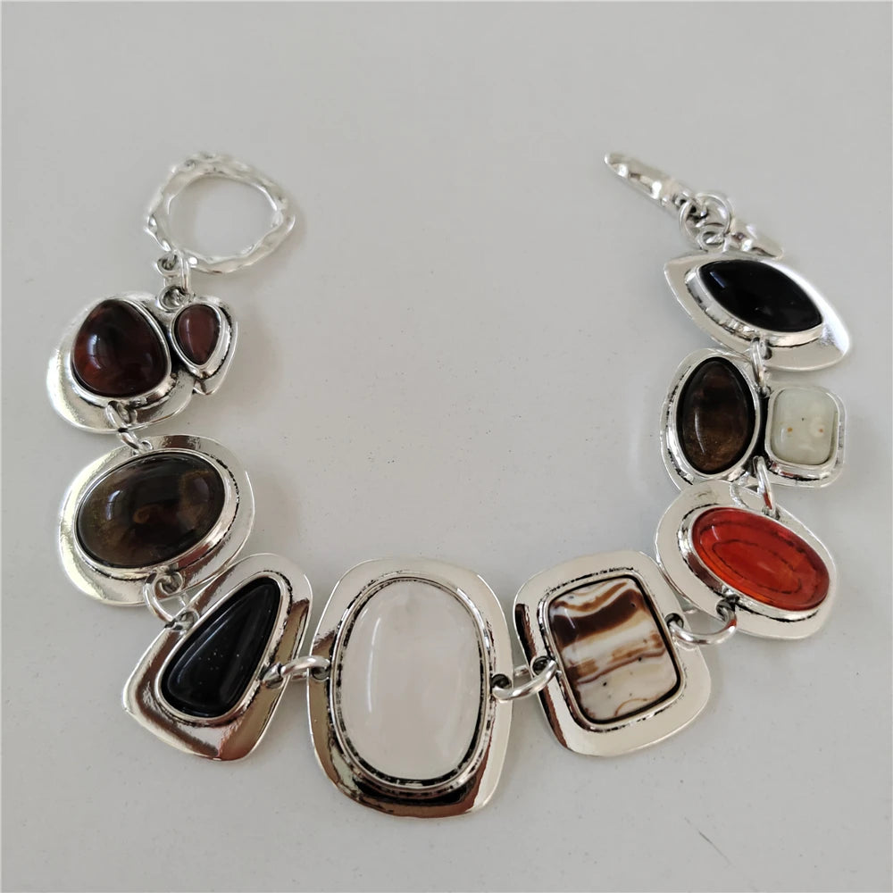 Boho Indian Resin Charm Bracelet for Women