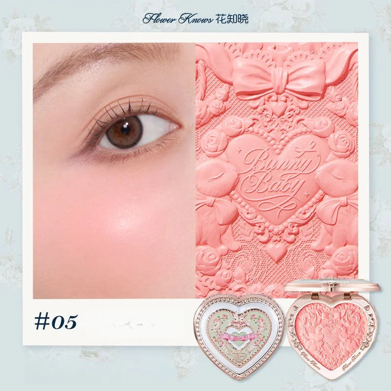Flower Knows Knight Unicorn Series Embossed Blush Matte Face Palette