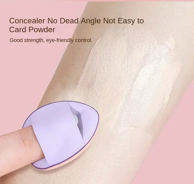 10Pcs Mini Finger Puff Foundation Small Air Cushion Powder Sponge Face Concealer BB Cream Cosmetic Applicator Makeup Tools