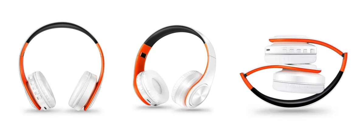 Auriculares inalámbricos dorados para hombre, audífonos estéreo con Bluetooth y micrófono incorporado, universales para Android e iOS