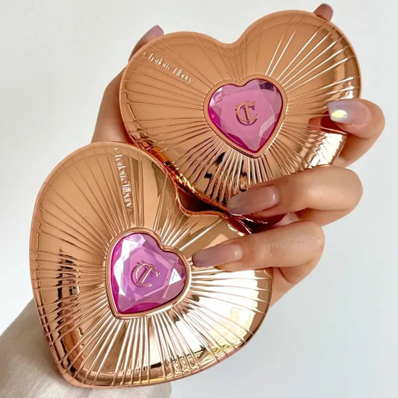 Charlotte Tilbury PILLOW TALK Series Soft Heart Double Color Powder Blusher Color Plate Hot Color Code First Love Sex on Fire