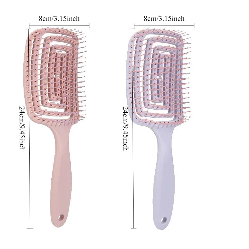 WANMEI Volumizing Detangling Hair Massage comb Hair Massage Comb with Hollowed-Out Design hair styling tools for real hair wigs