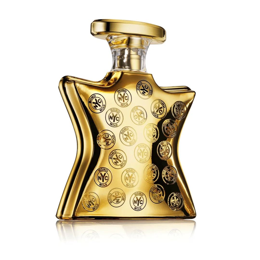Bond No.9 NYC Greenwich Village EDP Perfume For Unisex Crisp Fresh Herbal Green Leaf Floral Earthy Woody Aroma Long Lasting Matte Turquoise Star Shaped Bottle With Gold Circular Badge Daily Outdoor Summer Travel Present