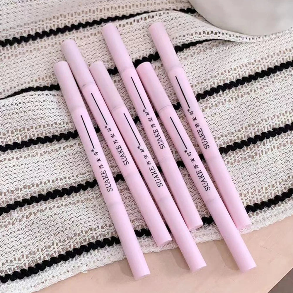 Dual End Glitter Matte Aegyosal Pen Brightening Highlight & Shadow Stick Eye Makeup Lying Silkworm Eyeliner Gel Pencil 애교살 펜