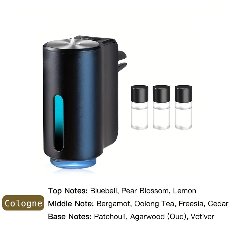 Car Air Purifier Humidifier Diffuser Ionizer With Essential Oils Aromatherapy For Drivers