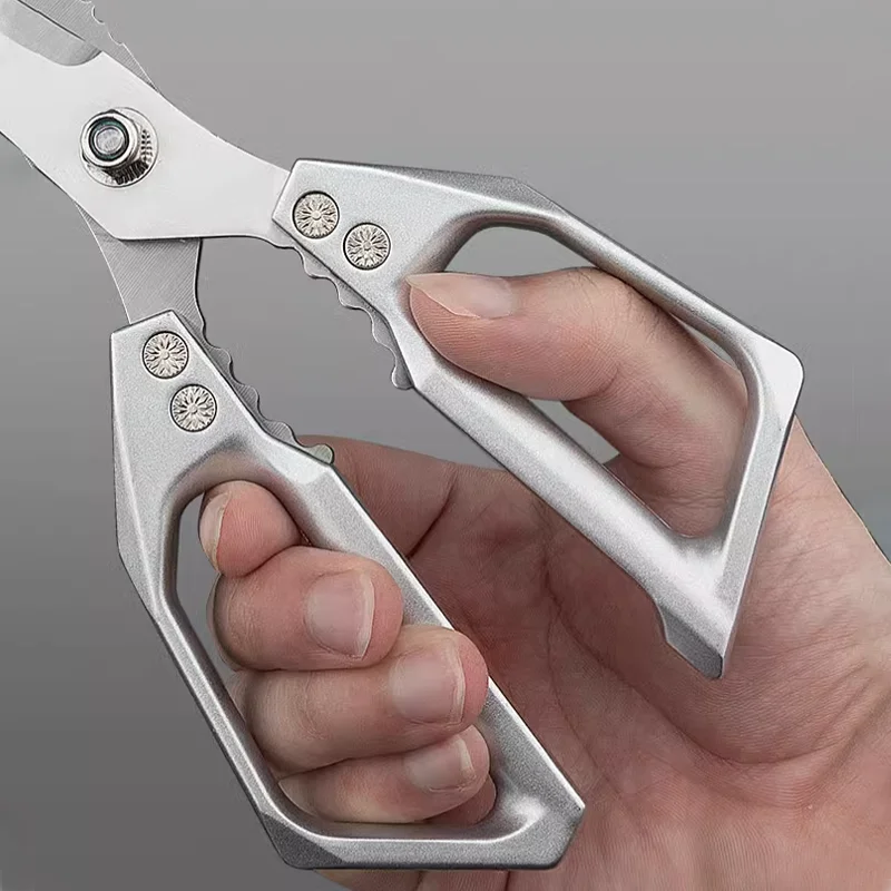 Kitchen Scissors Multi-functional Stainless Steel Household Scissors for Cutting Chicken and Fish Special Shears