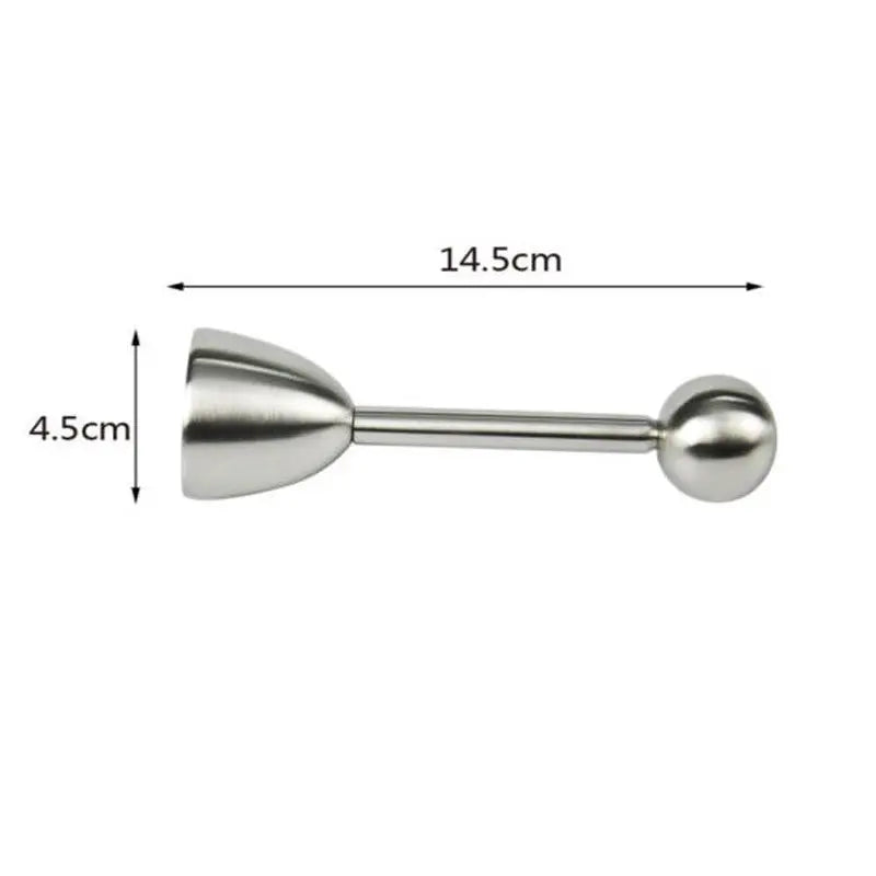 Cortador de cáscaras de huevo cocido de acero inoxidable, abridor de huevos duros, herramienta de cocina, accesorios, utensilio