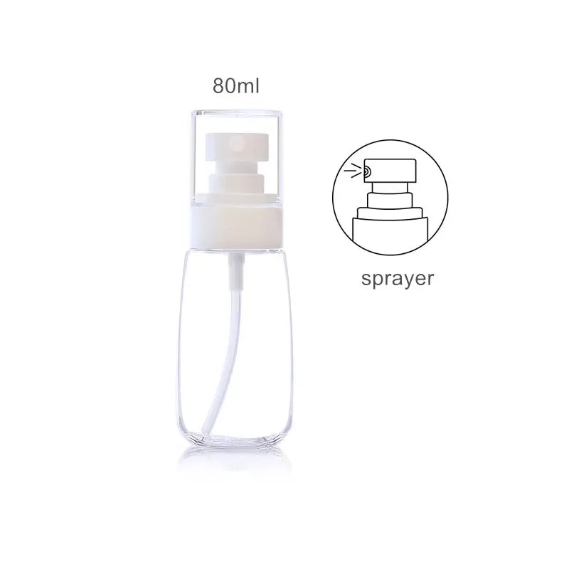 Upg Fine Mist Spray Bottle Set 30ml 60ml 100ml Refillable Travel Bottle With Lotion Pump
