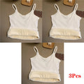 Women'S Winter Warm Underwear Solid Color Thermal Casual Nightwear Sexy Elasticity Female Thin Velvet T-Shirt Sleeveless Tops