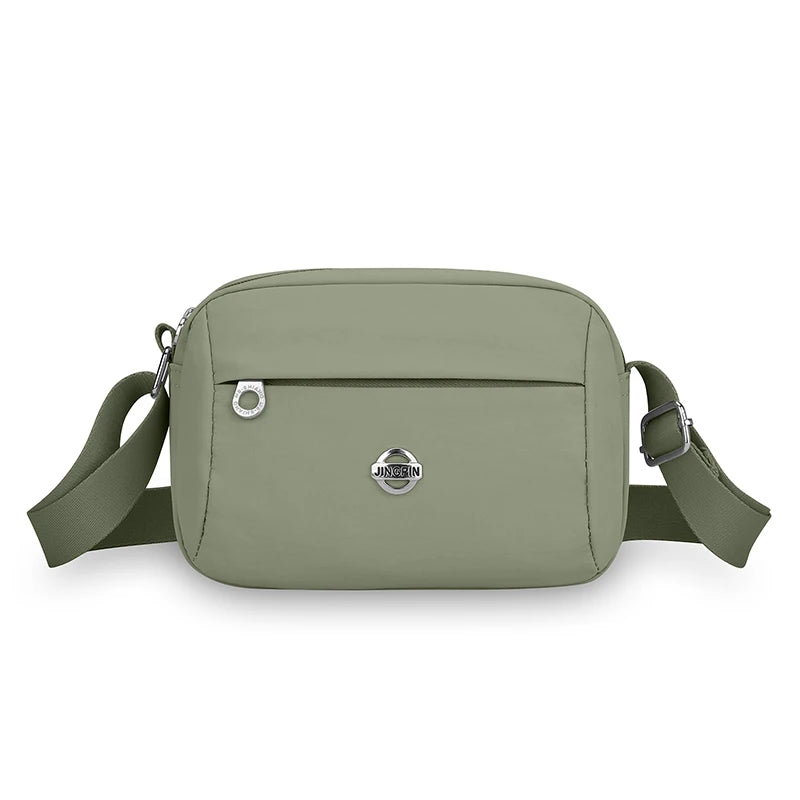 Women Crossbody Bag Lightweight Nylon Shoulder Bag Wide Adjustable Strap Phone Pocket Casual Daily Commute Outdoor Shopping Bag