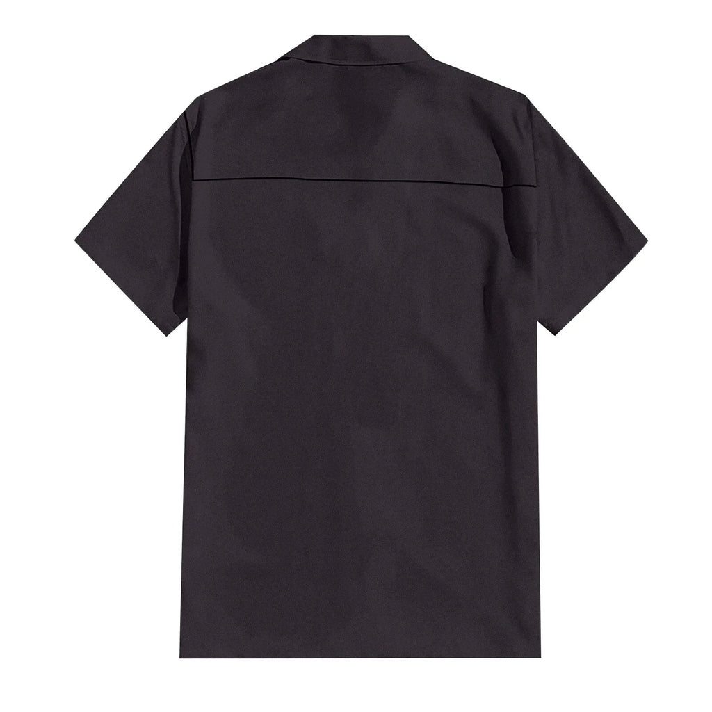 Men'S Short-Sleeved Shirts Cotton Linen Summer Solid Color Turn-Down Collar Quick Drying Casual Beach Style Plus Size Shirts