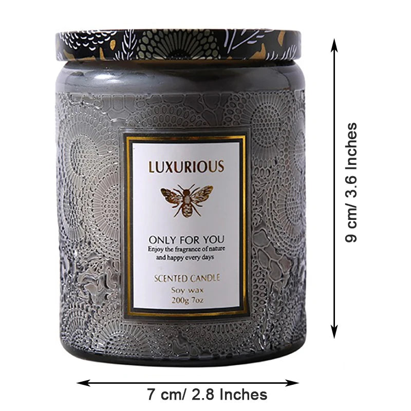 7 oz Natural Soy Scented Candle – Aromatherapy Jar Candle for Home Decor & Gifting