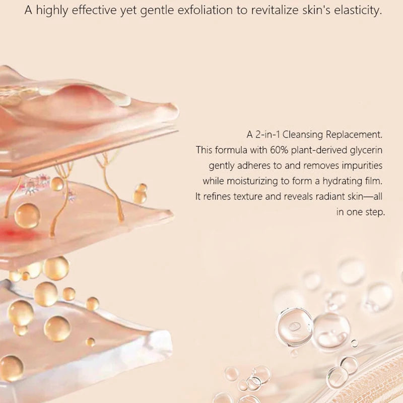 Orange Extract Exfoliating Peeling Gel Niacinamide Vitamin C Gentle Non-irritating Hydrate Nourish Dry Skin Daily Skincare