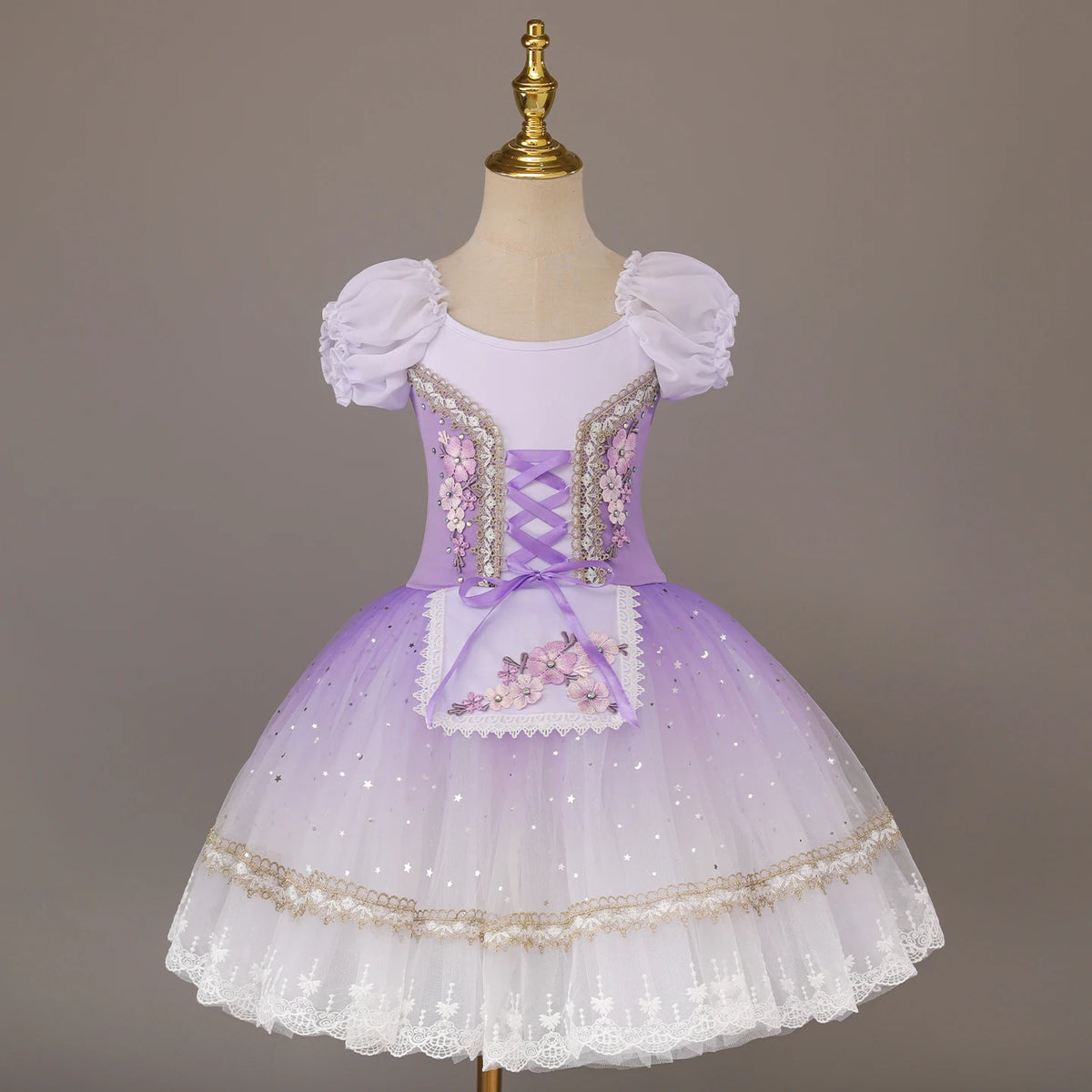 Professional Tutu Long Romantic Tutu Flower Suspender Ballet Swan Lake Ballet Ladies Children Girl Fairy Ballet Costume Women
