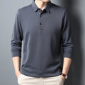 Men'S Business Casual Polo Long Sleeve T-Shirt Summer Comfortable Top