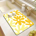 Accesorios de Cocina Alfombrilla Absorbente para Secar Platos de Cocina Alfombrilla de Drenaje para Cafetera Vajilla Alfombrilla de Drenaje de Cocina Posavasos