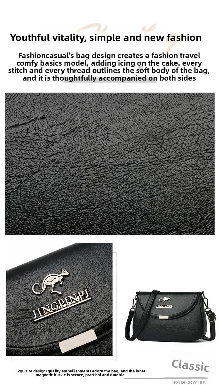 Retro Small Square Crossbody Purse Soft PU Leather Adjustable Strap Daily Work Travel Flip Cover Handbag Shoulder Bag for Women