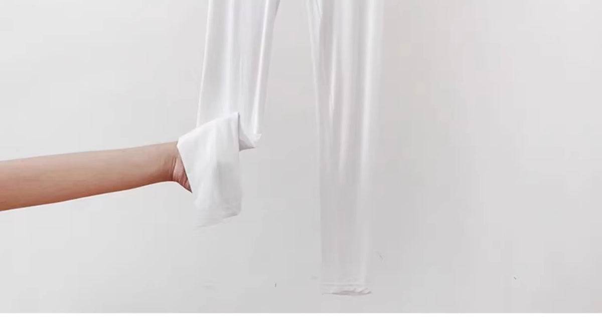 Women's High-Waist Modal Leggings - Stretchy Knit Trousers