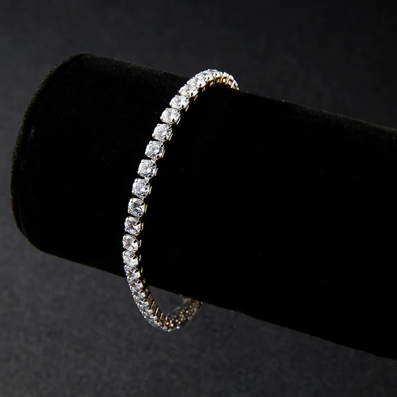 New Fashion Crystal Women'S'S Bracelet Bangle Chains Crystal Gold Color Elastic Bracelets Hand Jewelry Wedding Accessories