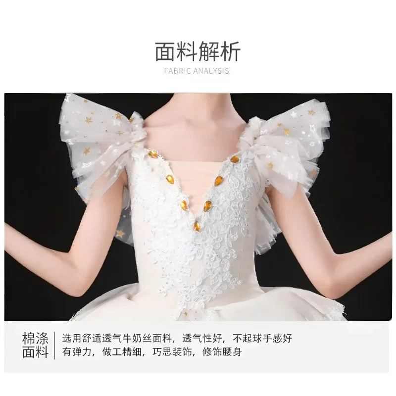Performance Costume Competition Uniform Children Clothing Kids Clothes Children's Day Ballet Leotards for Girls Dress Dance Wear